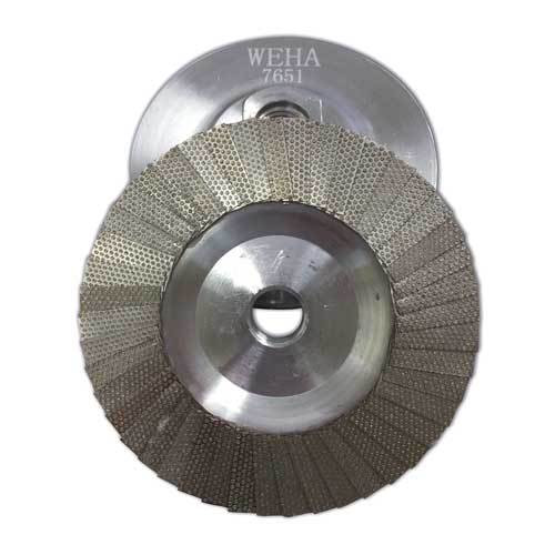 Weha Flap Diamond Cup Wheel, 4 in, 120 Grit