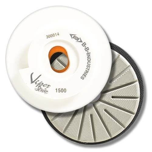Viper Strike 7-Step Multi-Edge Offset Snail Lock Inline Polishing Wheel, 5-1/2 in, 1800 Grit