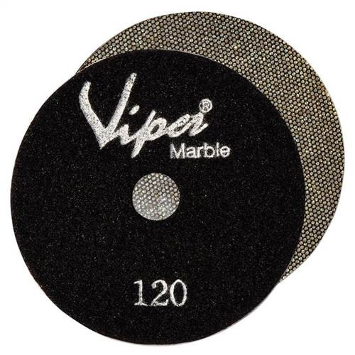 Viper 7-Step Flex Electroplated Marble Polishing Pad, 5 in, 120 Grit