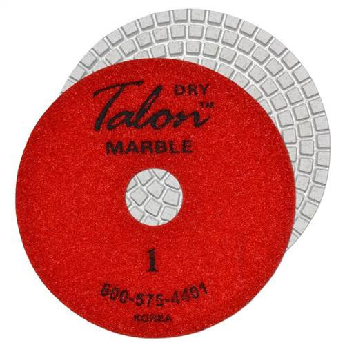 Talon 6-Step Marble Wet Or Dry Polishing Pad, 4 in, Step 1