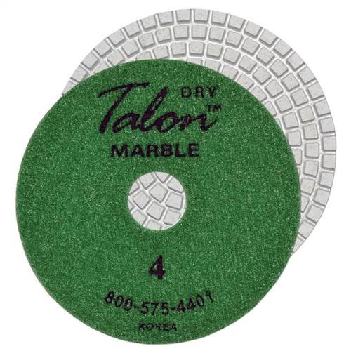 Talon 6-Step Marble Wet Or Dry Polishing Pad, 4 in, Step 4