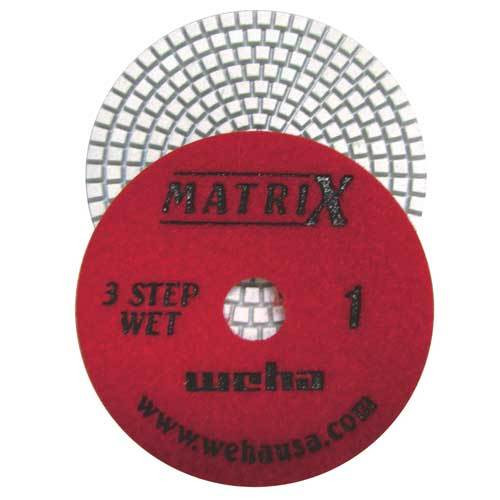 Weha Matrix 3-Step Diamond Polishing Pad, 4 in, Step 1