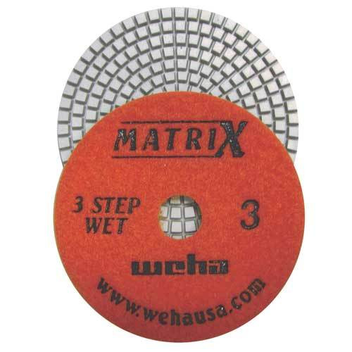 Weha Matrix 3-Step Diamond Polishing Pad, 4 in, Step 3