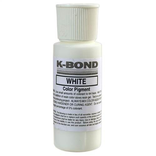 K-Bond Polyester Adhesives Color Paste, White 2 oz Squeeze Bottle