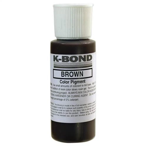 K-Bond Polyester Adhesives Color Paste, Brown 2 oz Squeeze Bottle