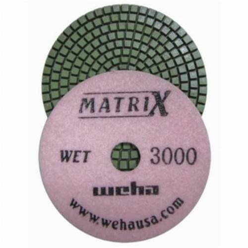Weha Matrix 7-Step Wet Polishing Pads, 4 in, 3000 Grit