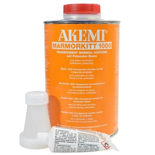 Akemi Marmorkitt 1000 Transparent Flowing Polyester Adhesive, 1 qt