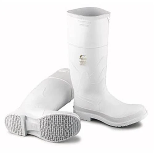 OnGuard PVC Steel-Toe Rubber Safety-Lok Sole Boot, Size 11 (White)