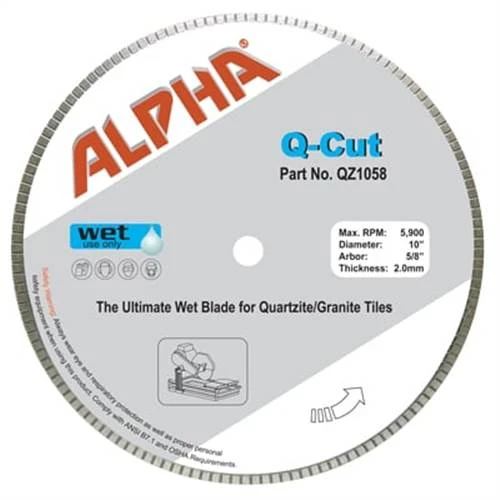 Alpha Q-Cut Blade, 6 in