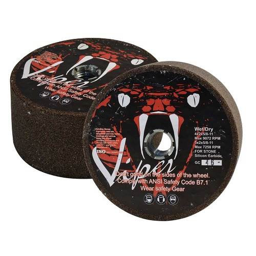 Viper Premium Silicon Carbide Grinding Cup Wheel, Type 6, 5 in, 60 Grit
