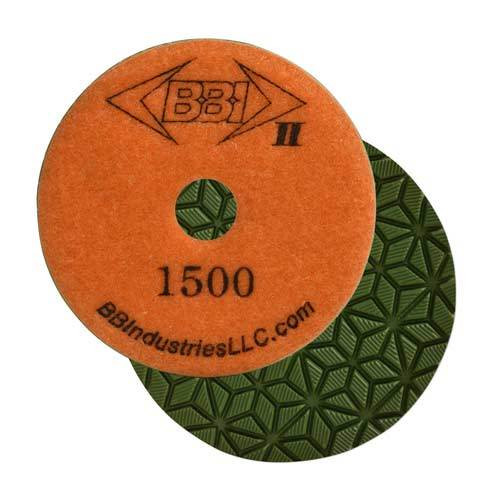 BBI 2 7-Step Wet Polish Pad 4 in, 1500 Grit, Orange