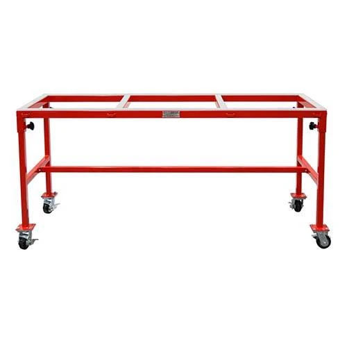 Hercules Red Work Table White Rubber, W Caster