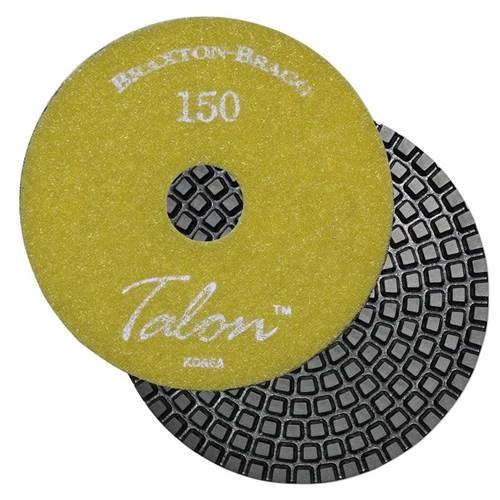Talon 7-Step Diamond Edge Granite Wet Polishing Pad, 4 in x 4mm, 150 Grit