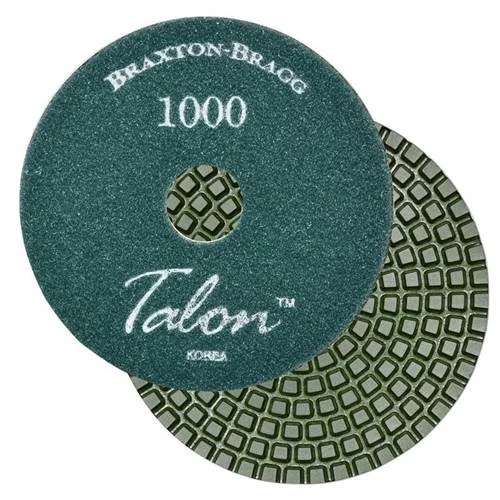 Talon 7-Step Diamond Edge Granite Wet Polishing Pad, 4 in x 4mm, 1000 Grit