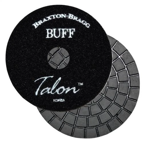 Talon Diamond Edge Granite Wet Polishing Dark Buff Pad, 4 in x 4mm, 4000 Grit
