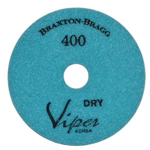 Viper 7-Step Diamond Granite Dry Polishing Pad, 4 in, 400 Grit