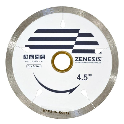 Zenesis Continuous Rim Porcelain Dry Blade, 4-1/2 in