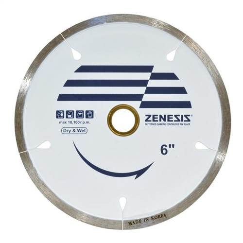 Zenesis Continuous Rim Porcelain Dry Blade, 6 in