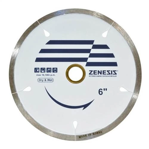Zenesis Continuous Rim Porcelain Dry Blade, 6 in