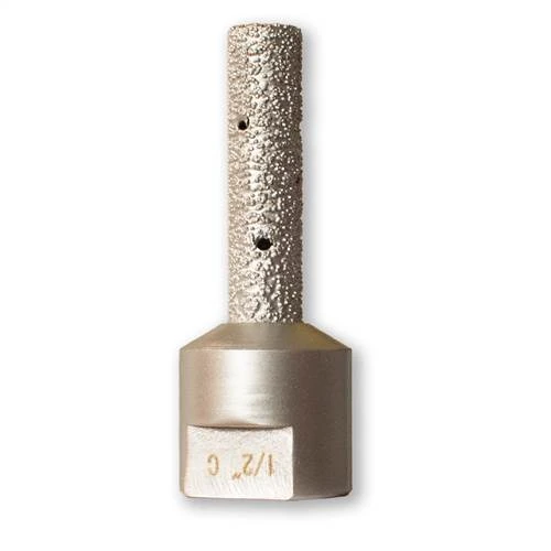 Apexx Brazed Sink Drum, 1/2 In x 2 In, Coarse 30 Grit, 5/8-11 Thread