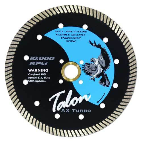 Talon AX Turbo Diamond Dry Granite Blade, 7 in