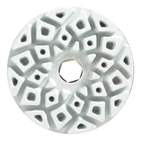 Viper Inline Wheel 6 in, Snail Lock, White Resin, 1500 Grit