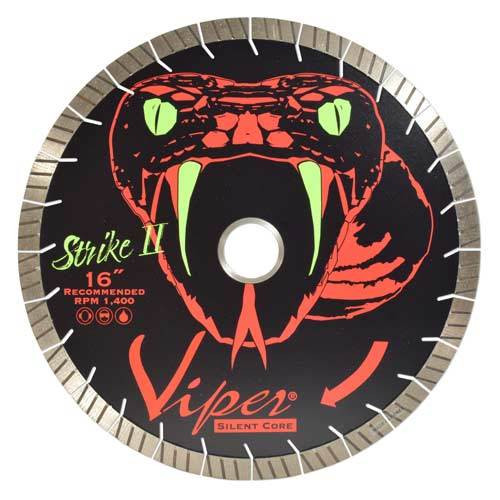 Viper Strike 2 Granite Quartz Bridge Saw Blade, 16 in