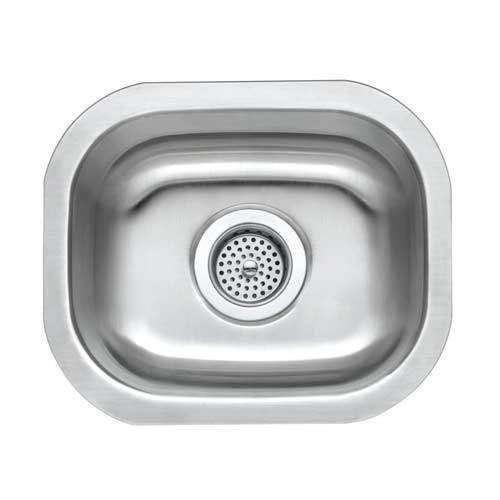 Envy Stainless Steel Sink, 18 Gauge, Small Bar, 15-1/16 in (L) x 12-11/16 in (H) x 7 in (D)