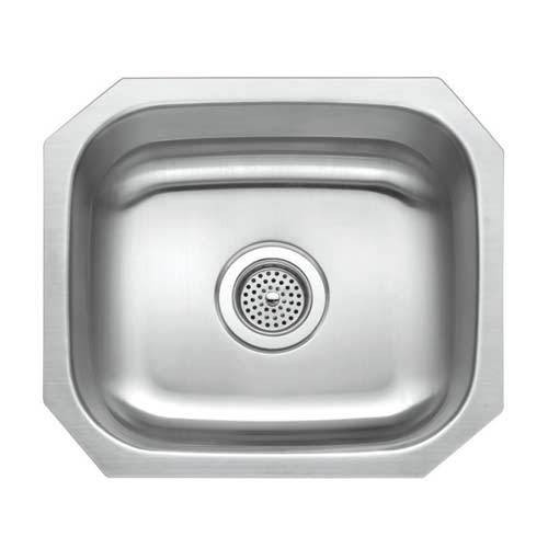 Envy Stainless Steel Sink, 18 Gauge, Large Bar, 15-1/16 in (L) x 17-13/16 in (H) x 9 in (D)