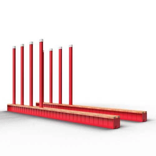Hercules Bundle Rack Universal, 2 10' Base Rails & 8 60" Poles Rubber Caps
