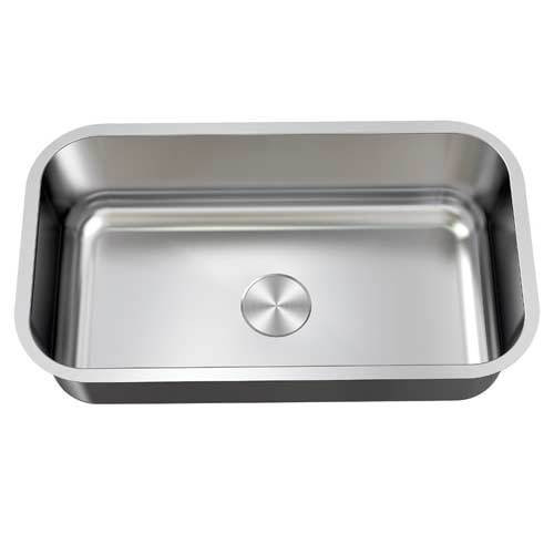 Envy Stainless Steel Sink, 18 Gauge, Large Single Bowl, 32-5/16 in (L) x 18-1/2 in (H) x 9 in (D)