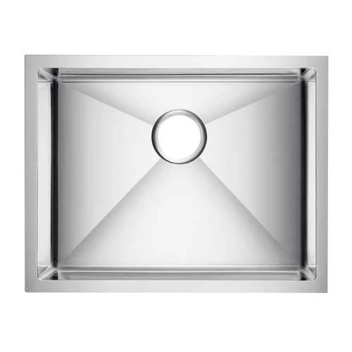 Envy Stainless Steel Sink, 16 Gauge, Hand Crafted Single Bowl, 23 in (L) x 18 in (H) x 10 in (D)