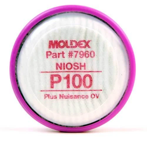 Moldex P100/OV/AG Filter Disc, Pair of Filters