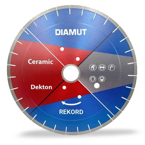 Diamut Rekord Dekton Blade, 50/60mm Arbor, 16 In