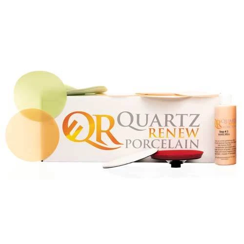 Quartz Renew Porcelain Repair Kit, 5 #1 and #2 Pads, Applicator, 5 in Backer, Polish