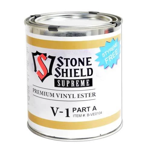 Stone Shield Premium V-1 Flowing Vinyl Ester Adhesive, 1 qt