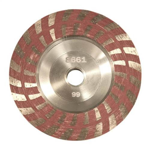 Talon Resin Filled Dry Diamond Cup Wheel, 4 in, Coarse