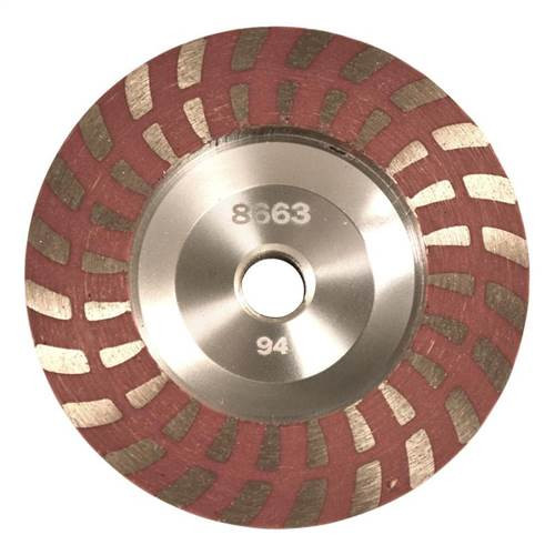 Talon Resin Filled Dry Diamond Cup Wheel, 4 in, Fine