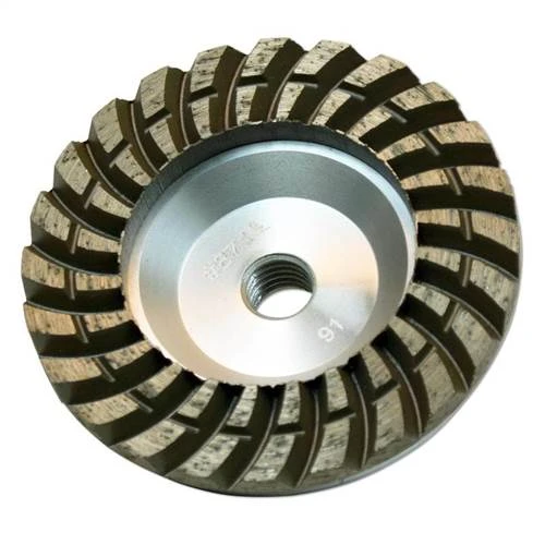 Talon Turbo Dry Diamond Cup Wheel, 4 in, Extra Coarse
