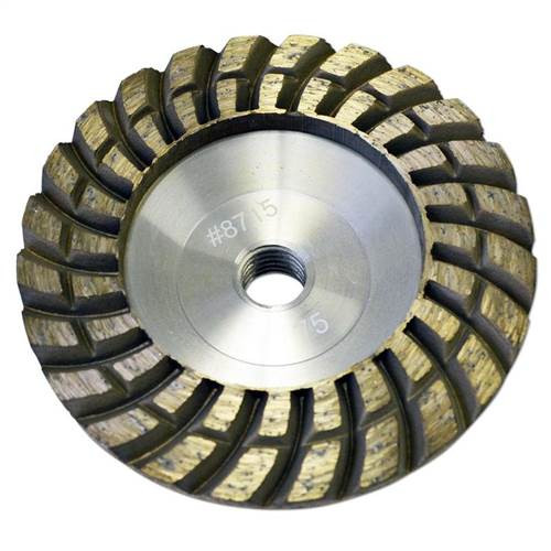 Talon Turbo Dry Diamond Cup Wheel, 4 in, Coarse