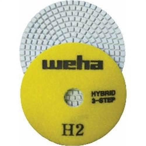 Weha 3-Step Wet/Dry Hybrid Diamond Polishing Pads, 4 in, Step 2