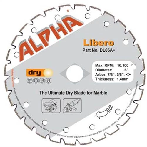 Alpha Dry Marble Libero Blade, 4-1/2"