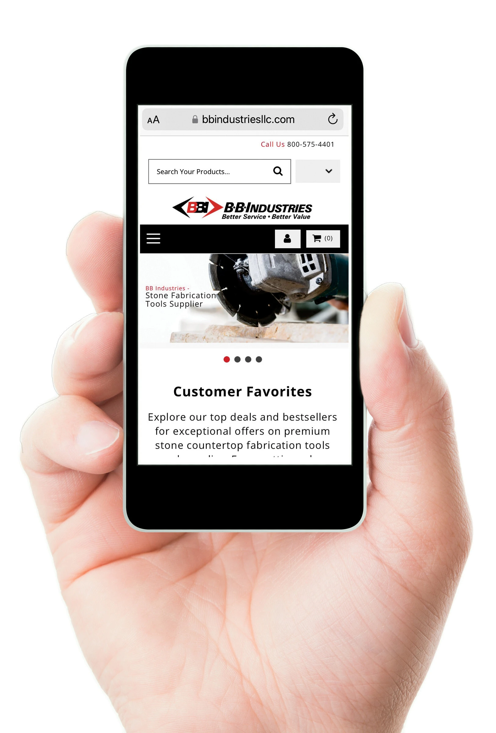 BB Industries website ordering
