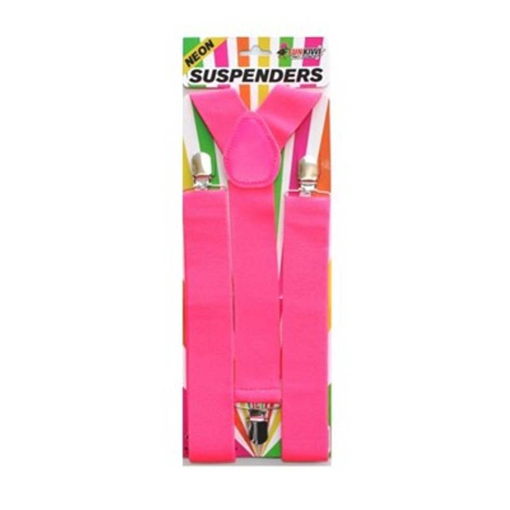 Braces Suspenders - Neon Pink