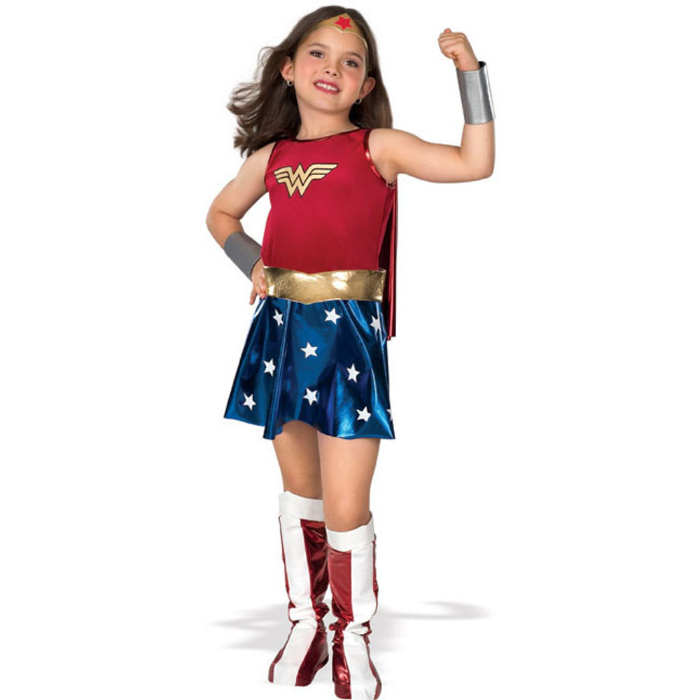 Wonder Woman Superhero Deluxe Girls Costume