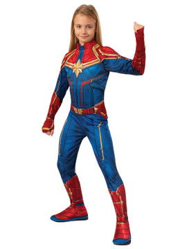 Captain Marvel Hero Suit Girls Costume
