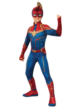 Captain Marvel Hero Suit Girls Costume