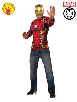 IRON MAN ADULT COSTUME TOP, ADULT