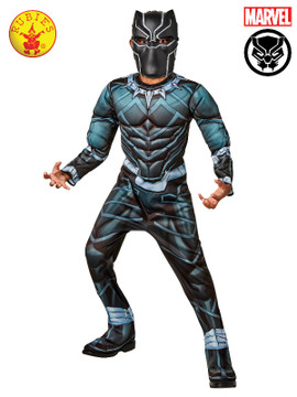BLACK DELUXE PANTHER COSTUME, CHILD
