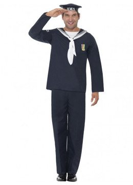 Sailor Naval Seaman Mens Costume